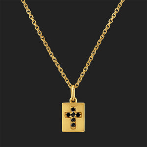 Men's Diamond Cross Necklace